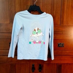 Cat and Jack long sleeve shirt color blue size M or 7 to 8 years old.